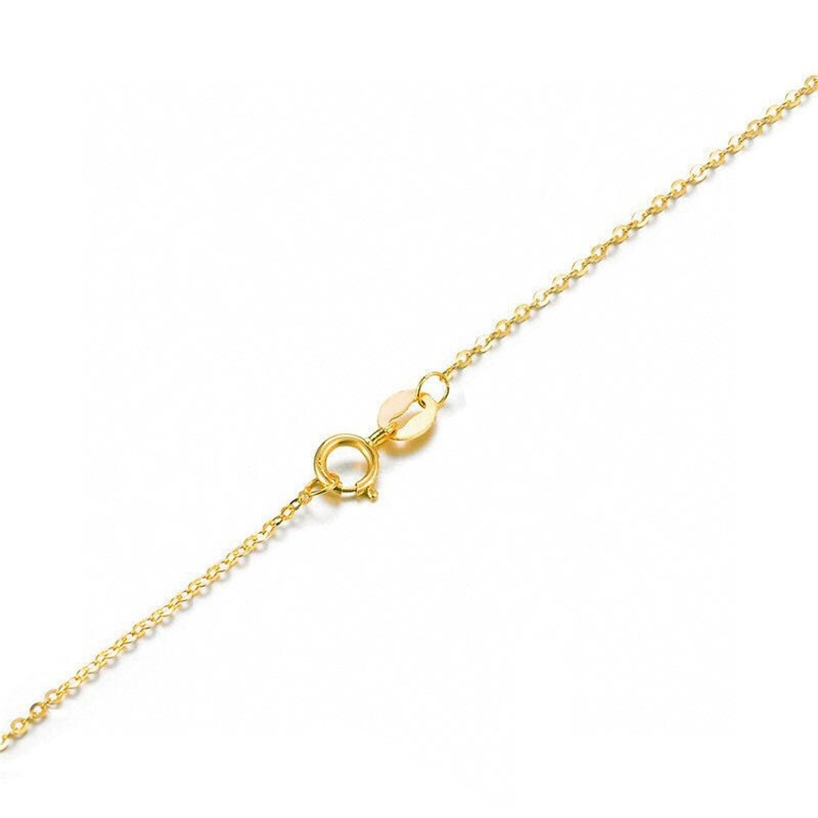 thumbnail image 2 of Plata chapada en oro Universal Flash O en forma de cadena Collarbone Cadena S925 pura plata joyería colgante, 2 of 2